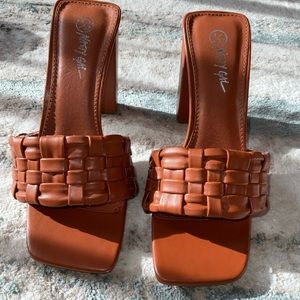 NASTY GAL CHOCOLATE HEELS.